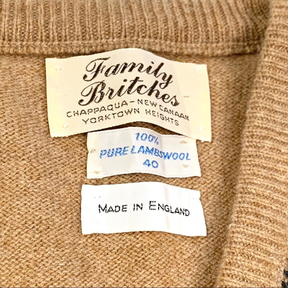 Vintage Family Britches Argyle Lambswool Vest SZ L - Picture 2 of 5